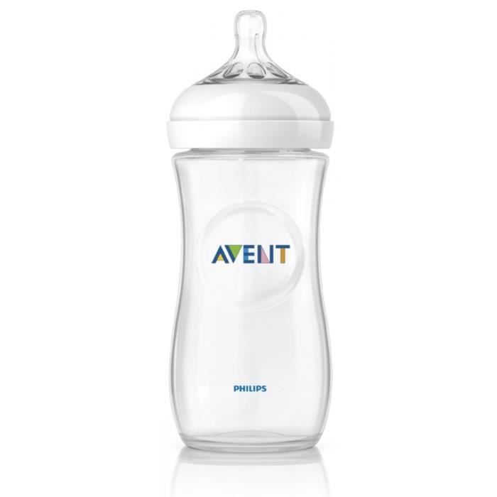 Avent Natural -tuttipullo, läpinäkyvä, 330 ml, SCF036/17