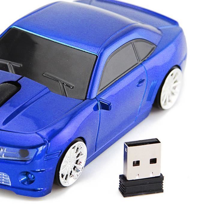 Souris d'ordinateur sans fil - SALUTUYA - Voiture de sport - 2,4 GHz - Haute précision - Plug and play