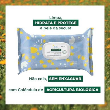 Klorane Gentle Cleansing Wipes -puhdistuspyyhkeet 70 kpl 70 kpl
