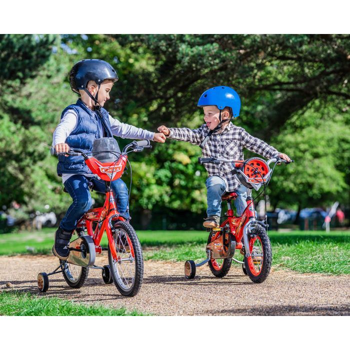 Huffy Disney Pixar Cars Lightning McQueen 30 cm kinderfiets - 3-5 jaar + zijwieltjes