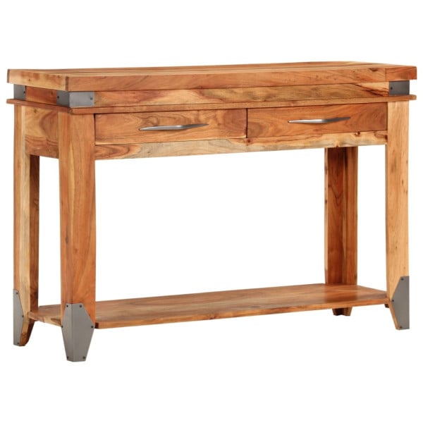 Szafka Nocna Stolik Komoda Brązowa z Szufladą Do Sypialni 110x34x74 cm