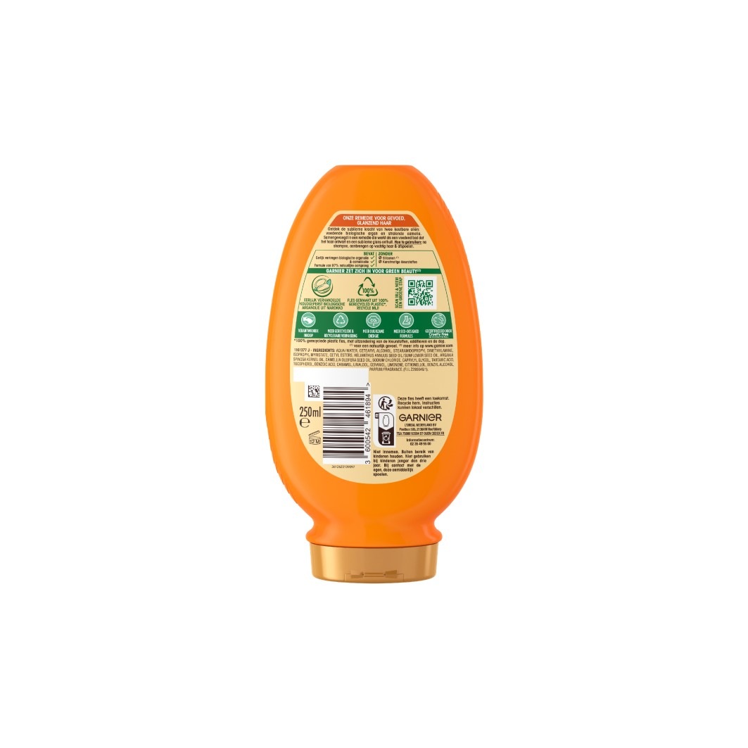 Garnier Conditioner met argan- en cameliaolie – Verzorgt droog en dof haar – 250 ml