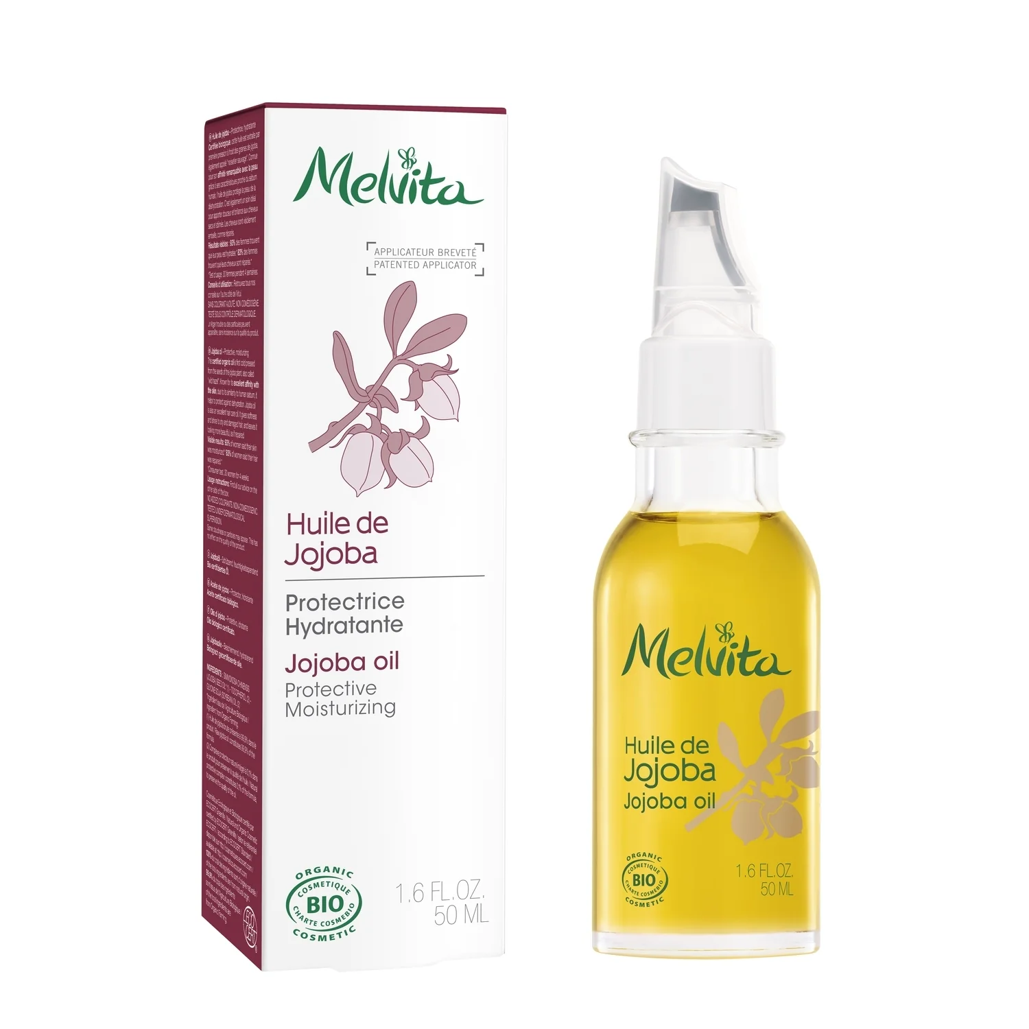 Huiles de Beauté Huile de Jojoba BIO - Olio viso idratante, Trattamento Riparatore, Olio Corpo, Olio Capelli