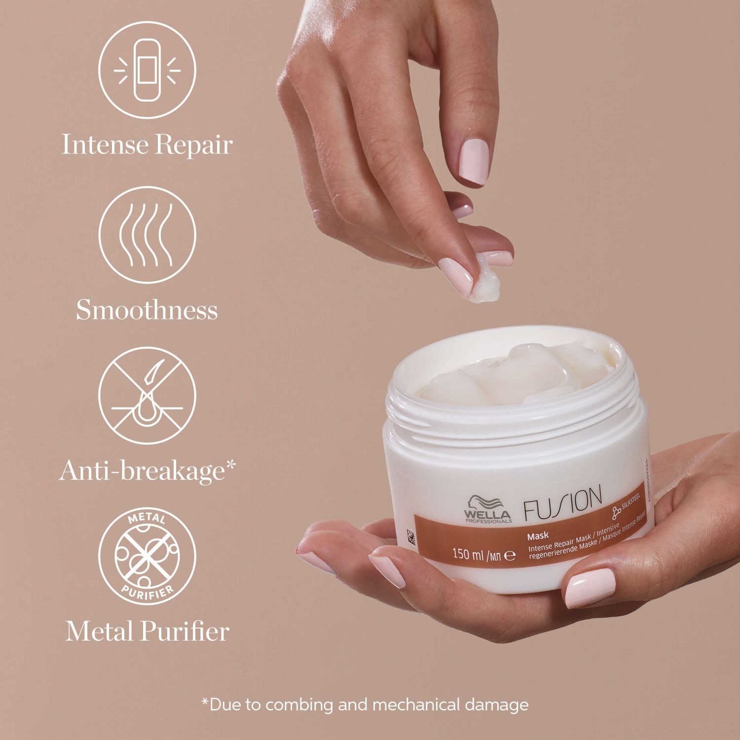 Wella Professionals Fusion Intense Repair matu maska, 150 ml