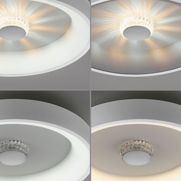 Φωτιστικό οροφής LED KUNEO, Ø 45 cm, λευκό