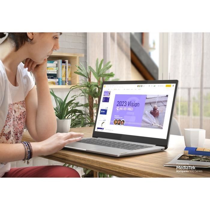 Portátil Chromebook Lenovo IdeaPad Slim 3 14M868 | Pantalla FHD de 14'' - MT8186 - 4 GB de RAM - 64 GB de almacenamiento - Chrome OS + Bolsa