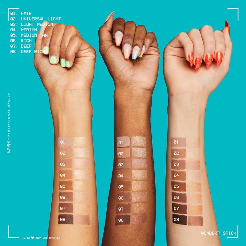 NYX Professional Makeup Wonder Stick Dual Face Lift dvipusis kontūravimo pieštukas