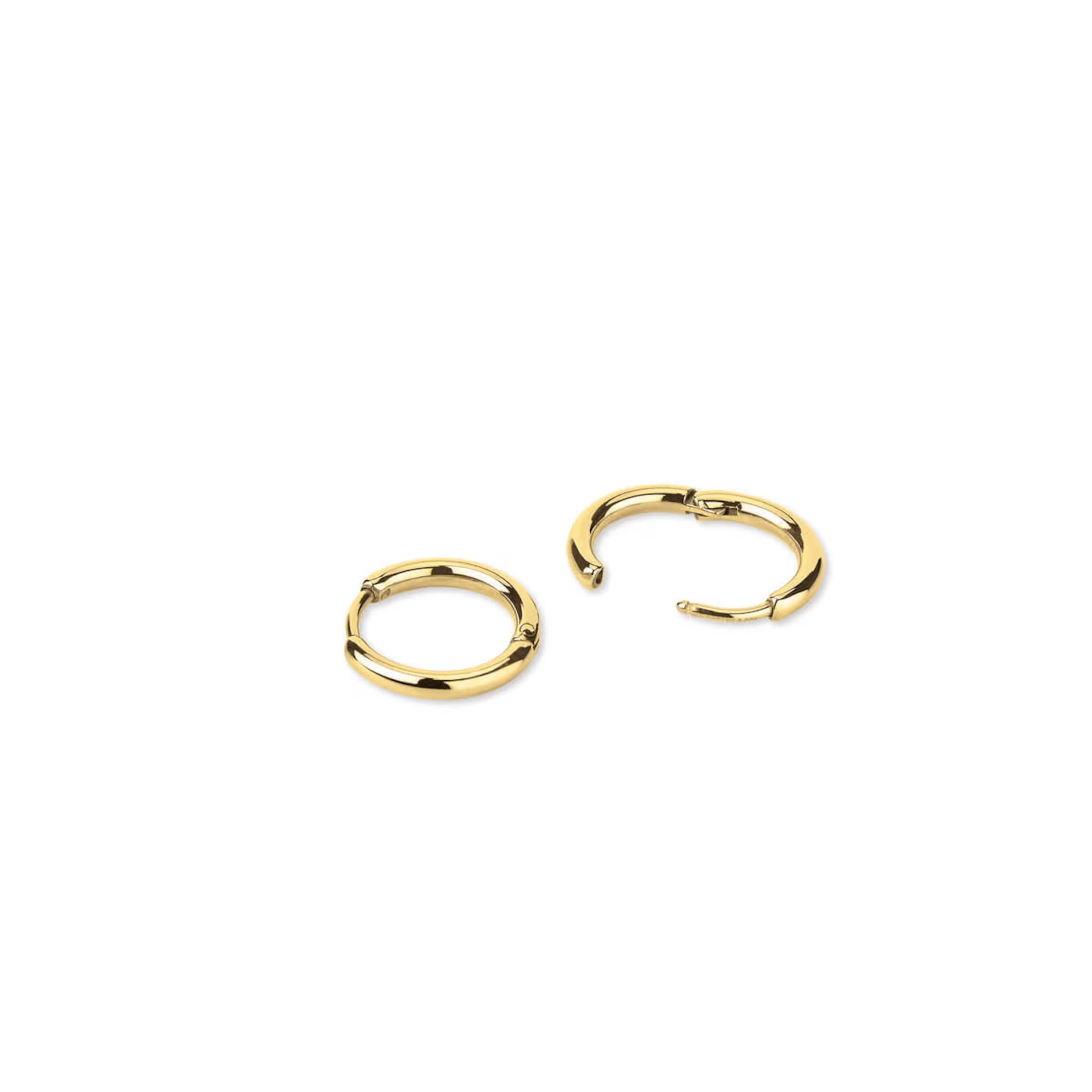 Boucles d'oreilles créoles en or filigrané
