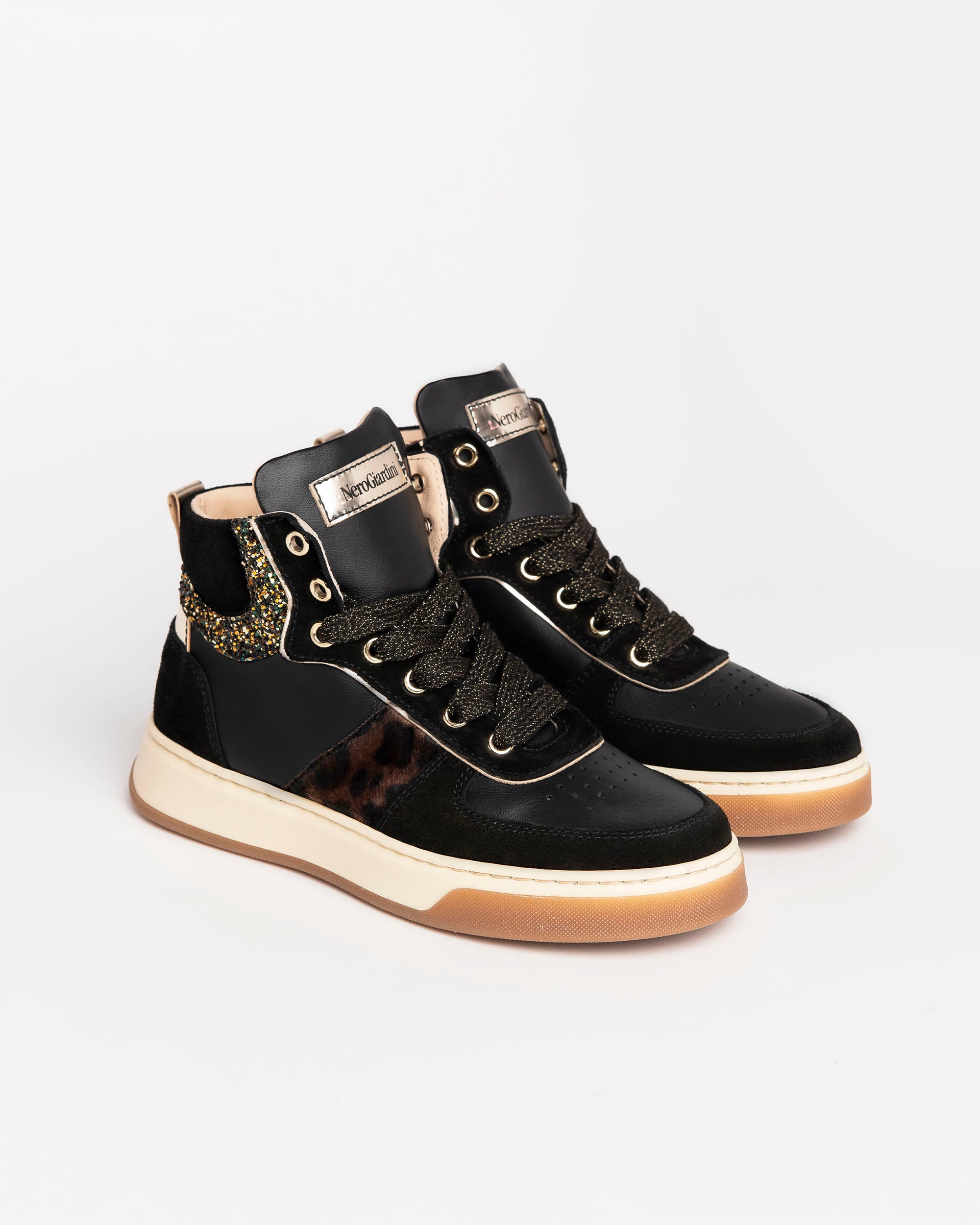  Baskets en daim et cuir pour adolescentes