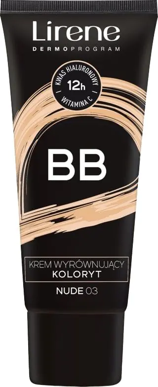 Lirene BB - Krem BB wyrównujący koloryt 03 Nude 30ml