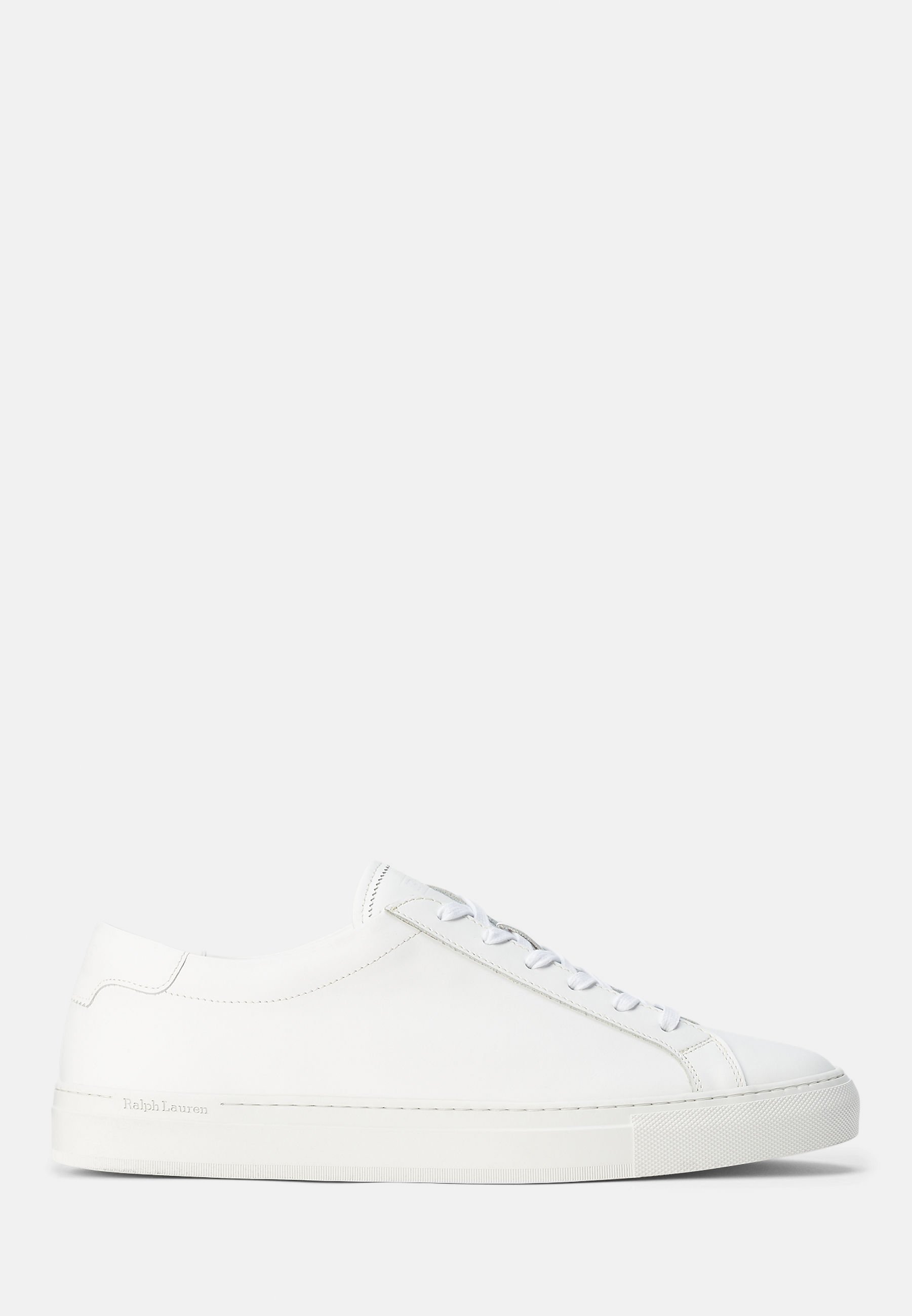 Polo Ralph Lauren JERMAIN LEATHER TRAINER - Vabaajajalatsid - valge