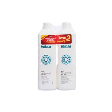 Inibsa Pack suojaava kosteuttava ihogeeli pH 5.5 2 x 1000 ml 2 x 1000 ml