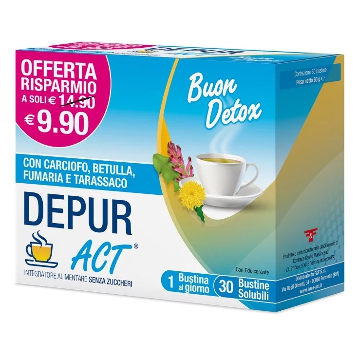 F&F Depur Act 30 Beutel mit Pflanzenextrakten