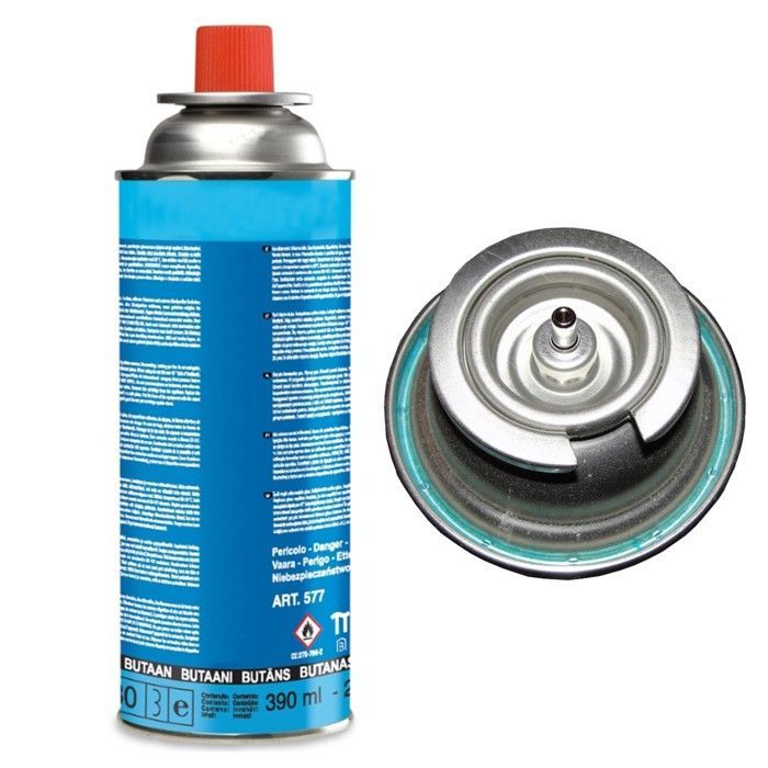 Plancha de gas portátil KEMPER de 2300 W + 2 cartuchos de gas + maletín de transporte
