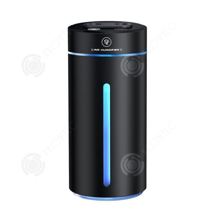 PASSIONOVA Diffusore di oli essenziali portatile a ultrasuoni con umidificatore da 380 ml e luci LED colorate per casa e ufficio