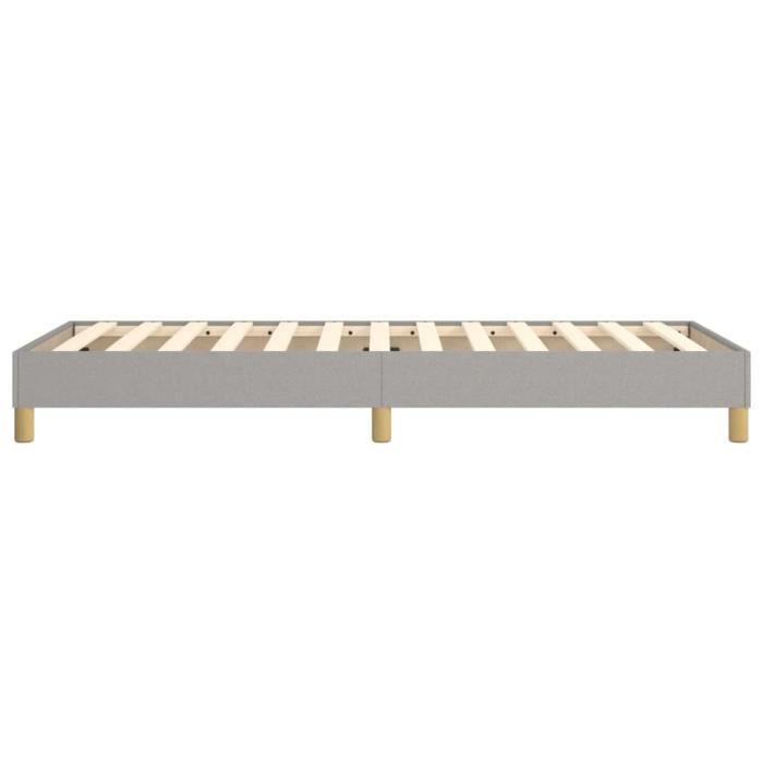 Base de cama de muelles - CUQUE - AB3120590 - Gris claro - 100x200 cm - Tejido 100% poliéster