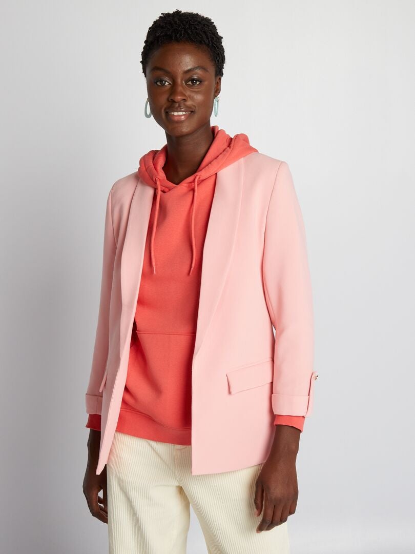 3/4-Ärmel-Blazerjacke - PINK
