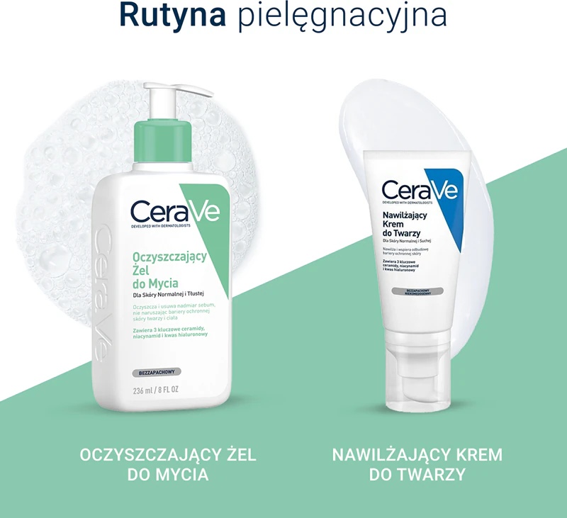 CeraVe Cleansers putojošais tīrīšanas līdzeklis normālai un taukainai ādai