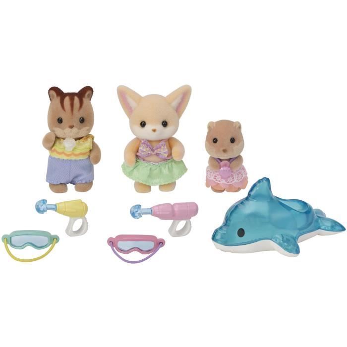 SYLVANIAN FAMILIES 5749 - Het babytrio bij het zwembad