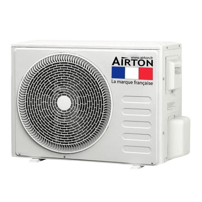 Pack Airton prêt à poser: Climatiseur Mono-split Réversible - 5270/5500W A++A+. Vendu avec liaisons Readyclim 4m + Wifi
