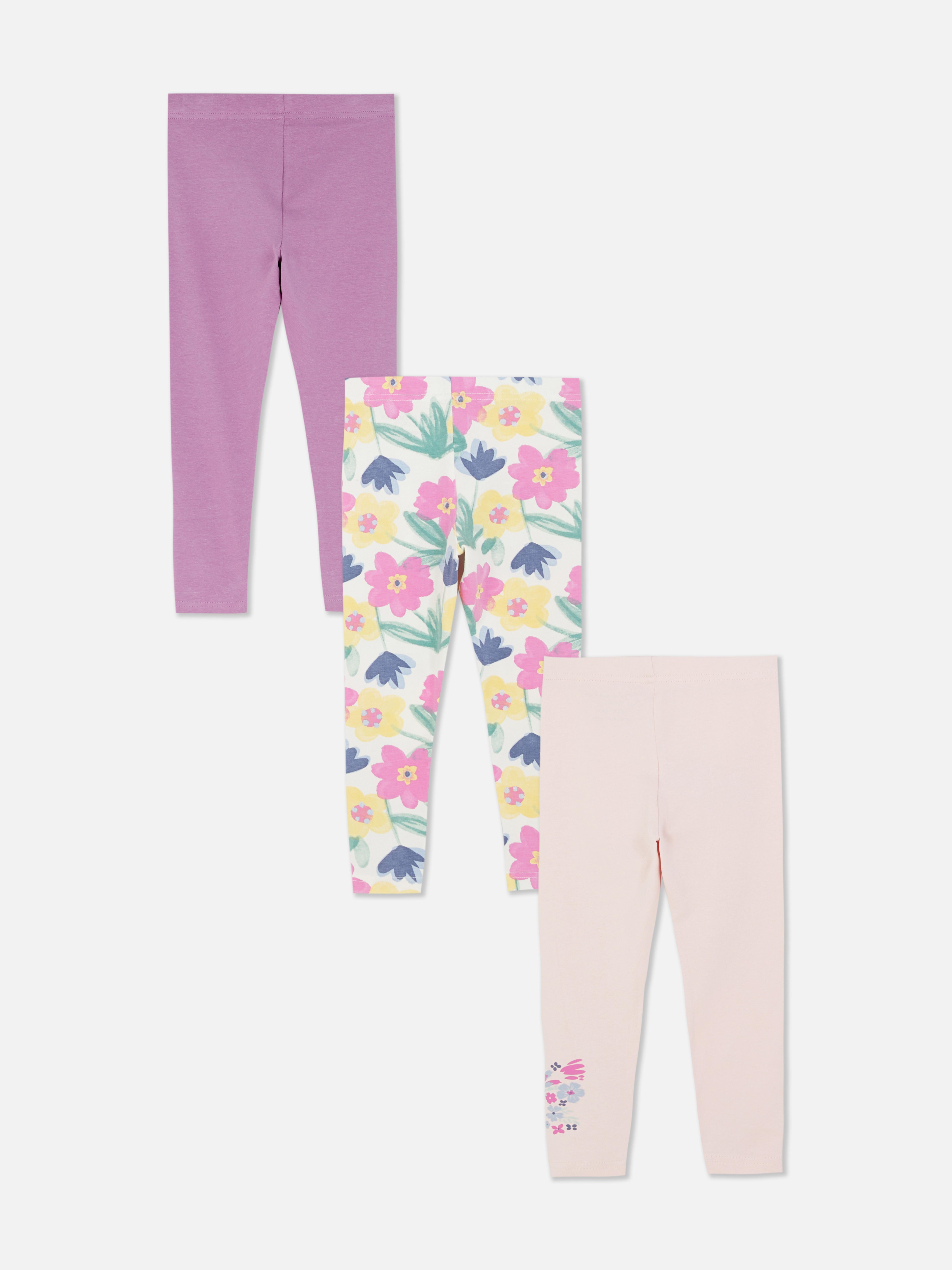 Leggings met verschillende prints, set van 3 Een set van drie leggings met stretch en unieke ontwerpen