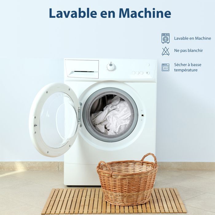 Cubrecolchón CASABEL Comfort de 180 x 200 cm, microfibra transpirable, antideslizante con bandas elásticas - Relleno de 800 g