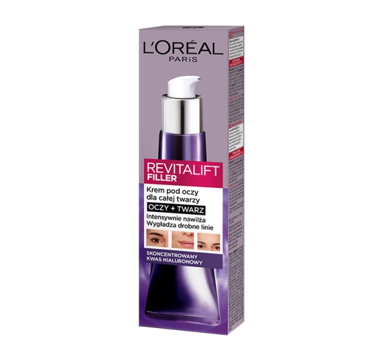 L'Oréal Paris Revitalift Filler krem pod oczy i dla całej twarzy 30 ml