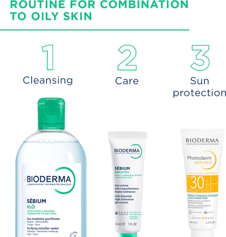 Bioderma Sébium H2O micelārais ūdens taukainai un kombinētai ādai