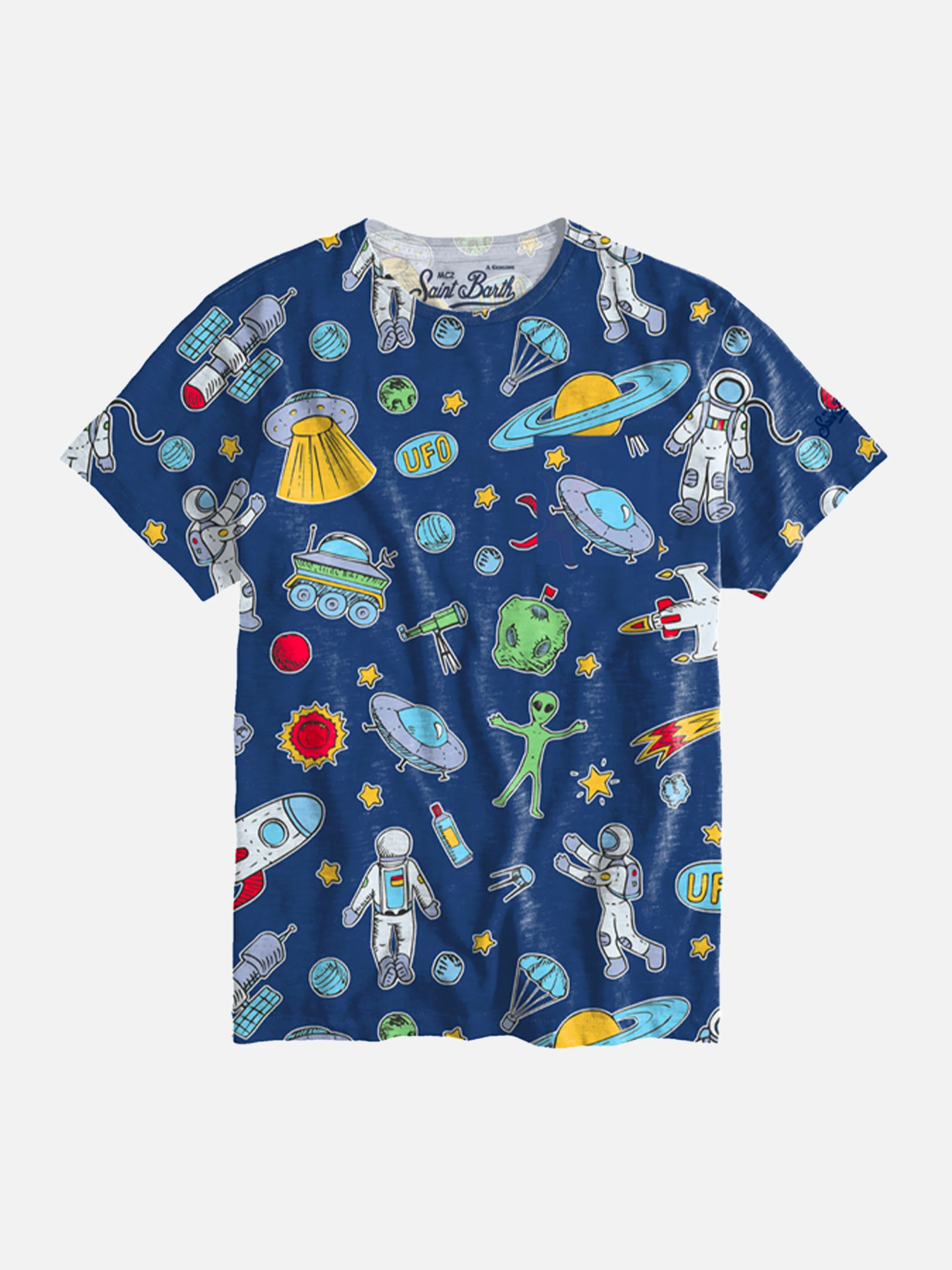 Baby T-shirt met ruimteprint