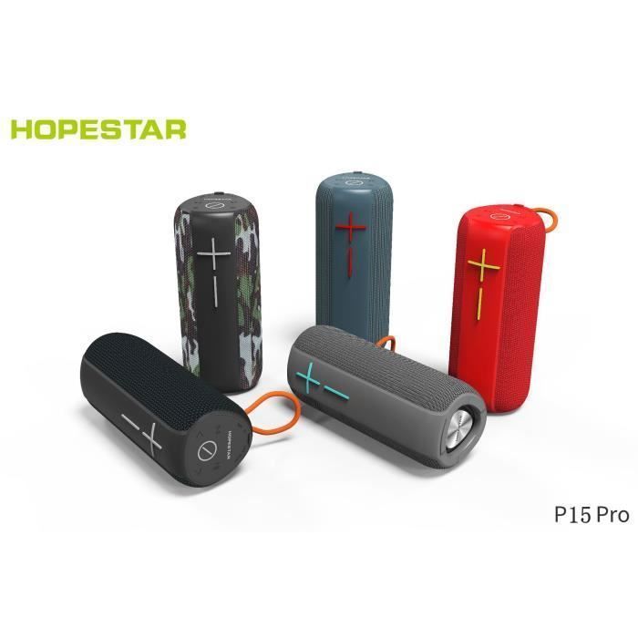 Enceinte Portable Bluetooth 5.0 sans Fil avec Bass Puissantes, Étanche IPX7,Subwoofer à 360 Degrés, Double Appairage Stéréo