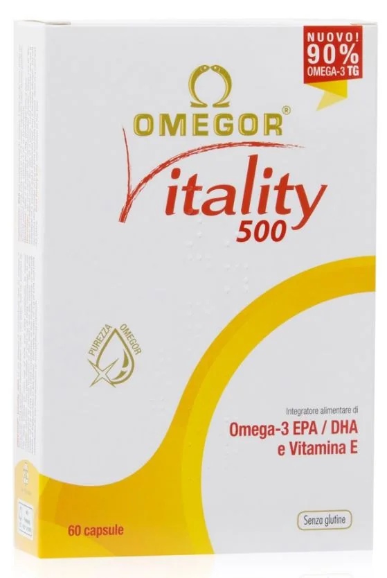 OMEGOR Omegor Vitalité 500 Oméga3 EPA DHA complément alimentaire 60 perles