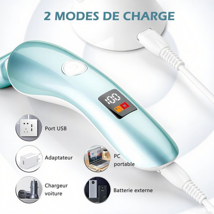 Elektrisch scheerapparaat voor vrouwen - Oplaadbare pijnloze bikin trimmer - IPX7 waterdicht - Voor gezicht, armen, benen, oksels en bikinilijn