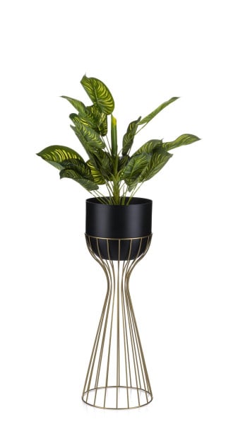 Kwietnik nowoczesny z osłonką 56 cm LOFT metal
