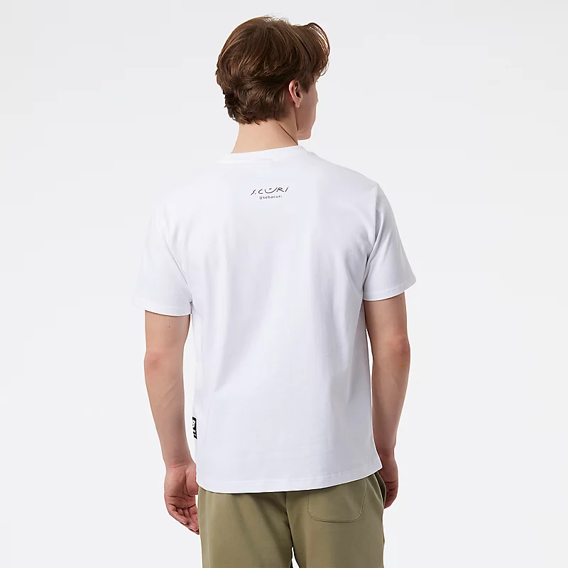 Heren NB Athletics Seb Curi Runners T-shirt - WIT