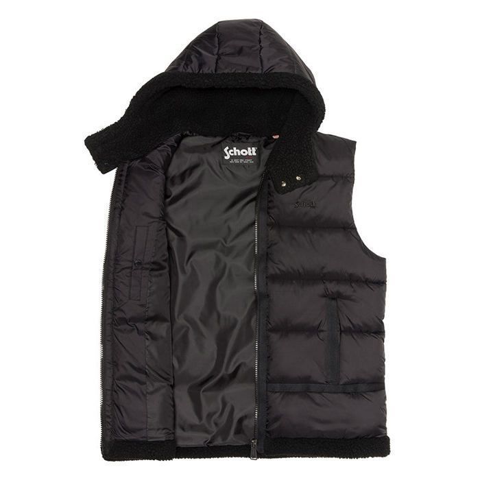 Jaqueta puffer sem mangas Schott BOZEMAN masculina