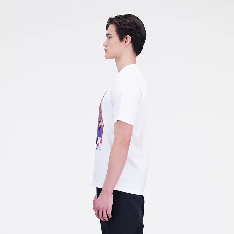 Herren-T-Shirt mit Basketball-Grafik aus Baumwolljersey, Kurzarm – MEERSALZ