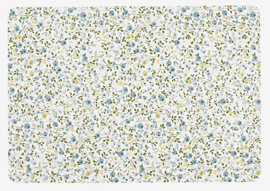 FLORA FLORA podmetač za čaše 33x42 plavo-bijeli