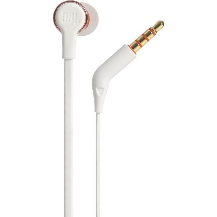Auriculares Bluetooth intrauditivos con cable JBL T210RDG - Pure Bass - Oro rosa