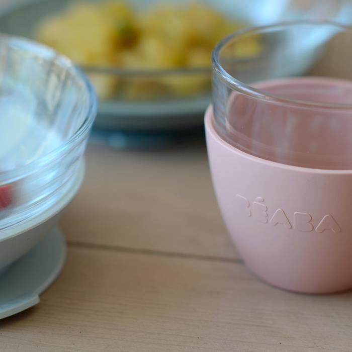 Béaba Repas Coffret Verre Eucalyptus 4 pièces