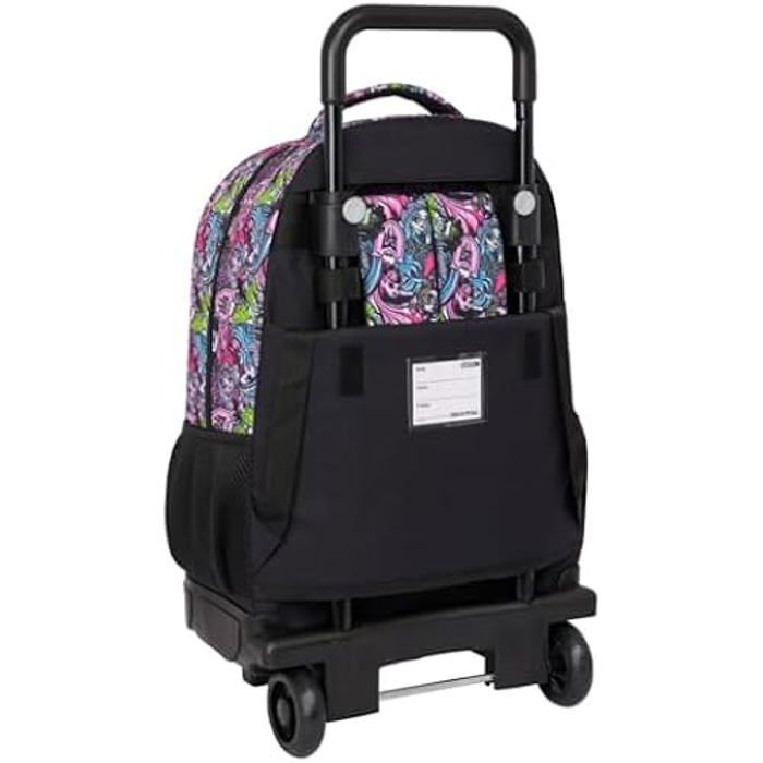 Mochila con ruedas - SAFTA - Monster High - Compacta - Desmontable - Cómoda