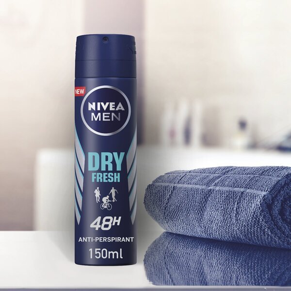 NIVEA Men Dry Fresh antiperspirantný sprej 150 ml
