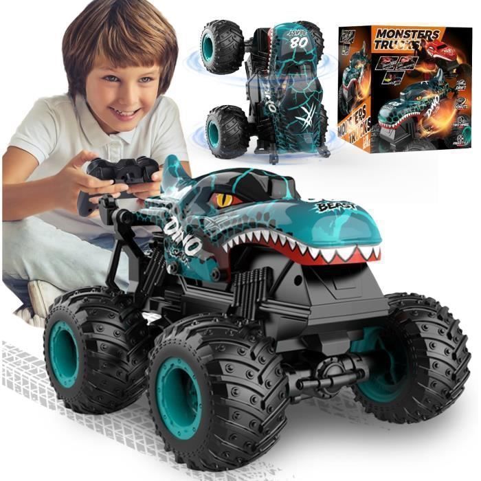 Remote Control Car - Monster Truck - 1:20 Scale - Music & Lights - Stunts for Children 4+