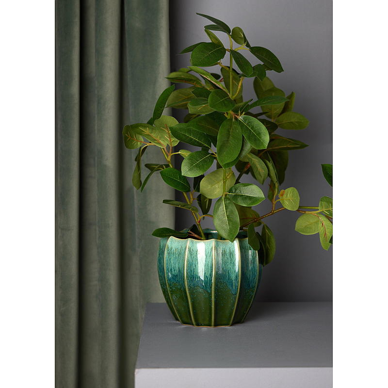 Viorne odorante artificielle de 49 cm, plante verte d'intérieur