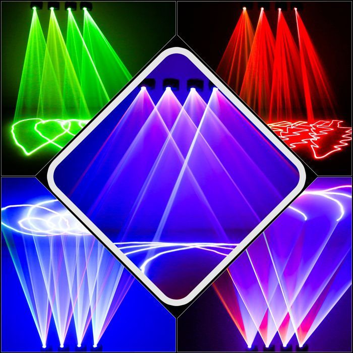 LASER DJ - HOLDLAMP Efeito Laser Gráfico - Luz Laser LED RGB com Efeito 3D para Palco