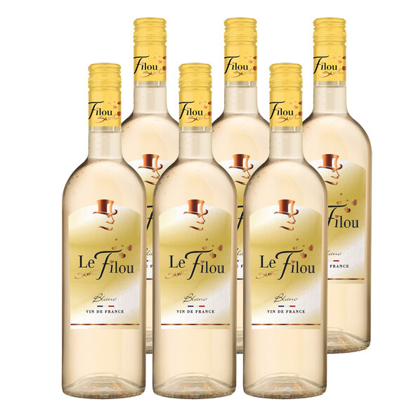 Branco, 6 garrafas de 1,0 l