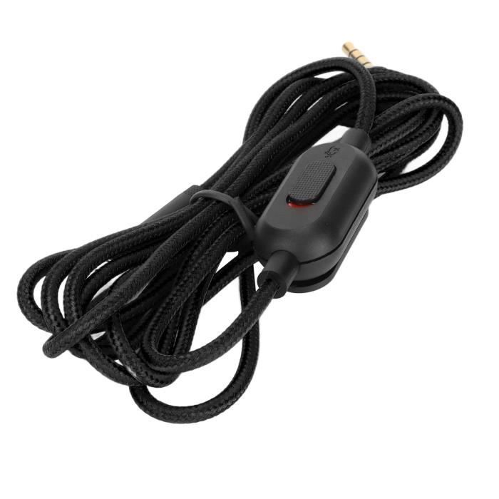 Cable para auriculares gaming - TBEST - G Pro G Pro X G433 - Cobre oxigenado - Trenzado - Control de volumen