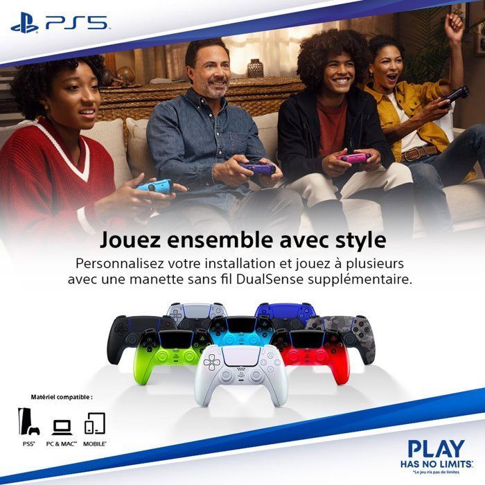 DualSense® wireless controller - Rhythm Blue I PS5 and PC