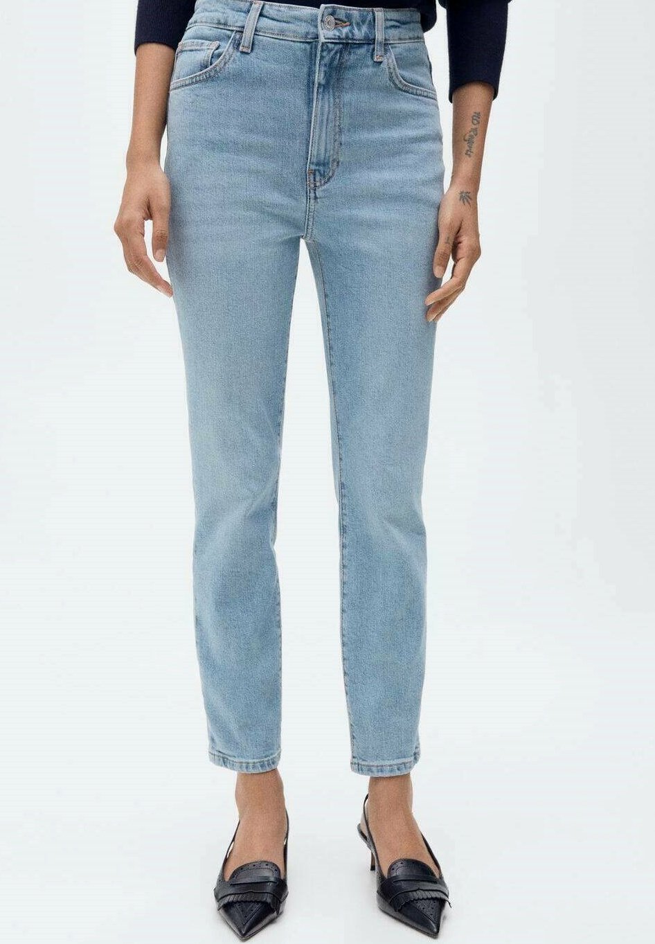 Mango jeans met rechte pijpen - blauw
