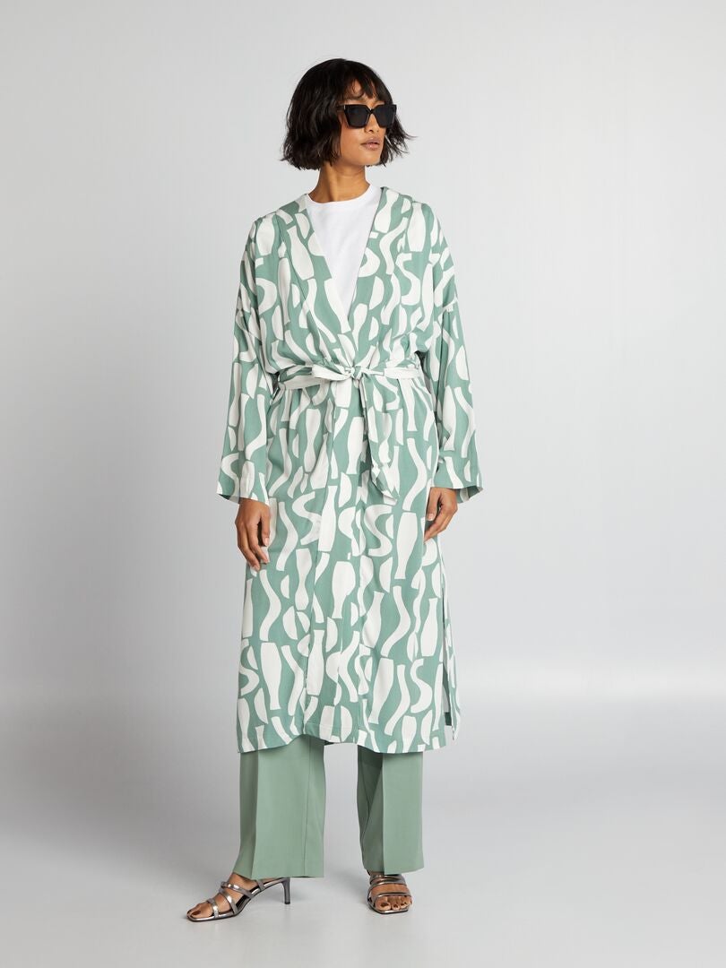 Kimono largo - VERDE