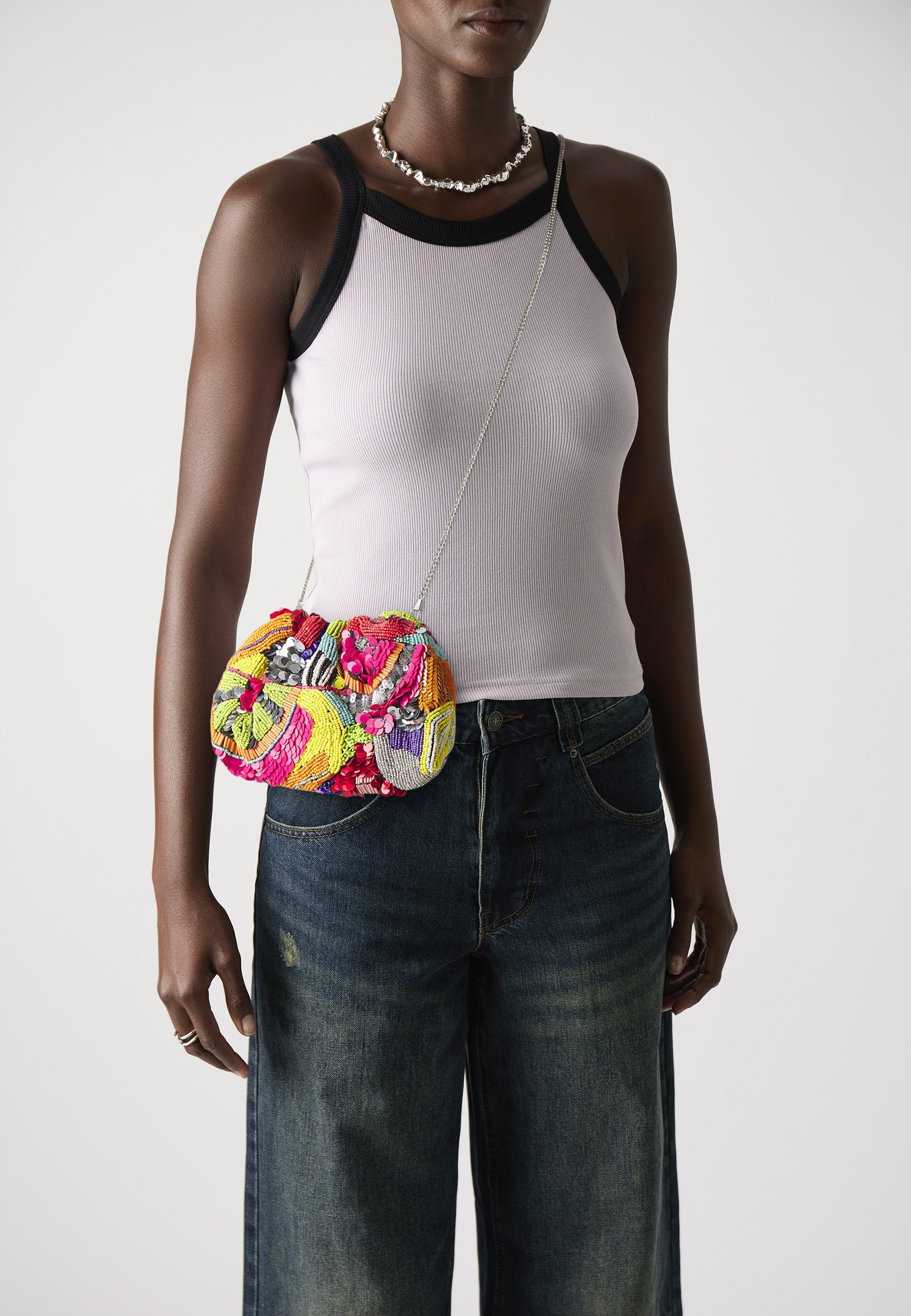 PARFOIS HANDTAS BUBBLEGUM BRIGHT - Handtas - felgekleurd